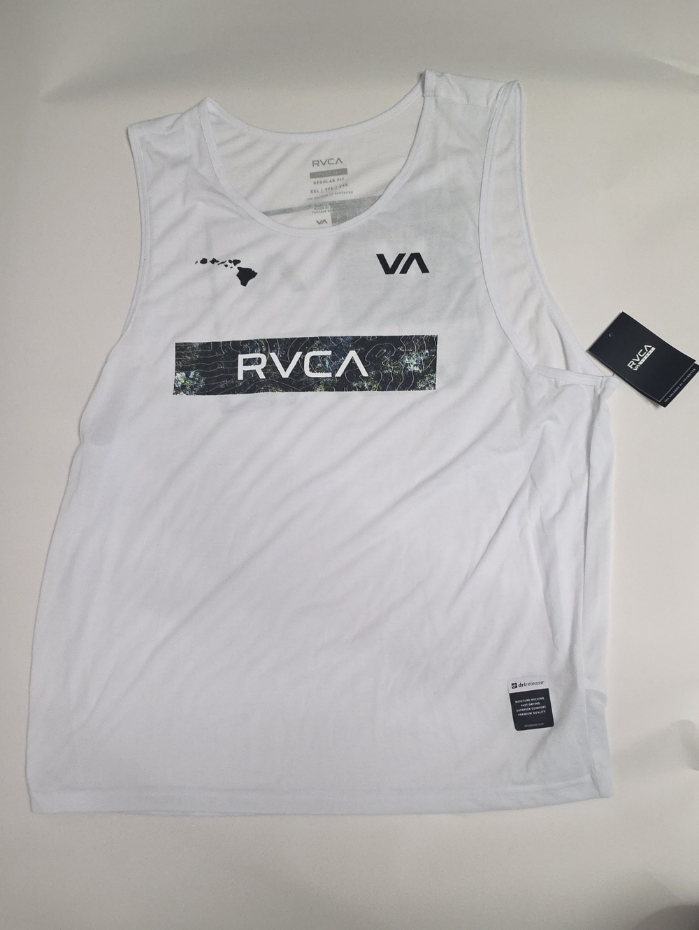 NWT Men's RVCA Sport Hawaii Icon Band Tank in size XXL